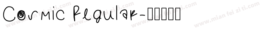 Cosmic Regular字体转换